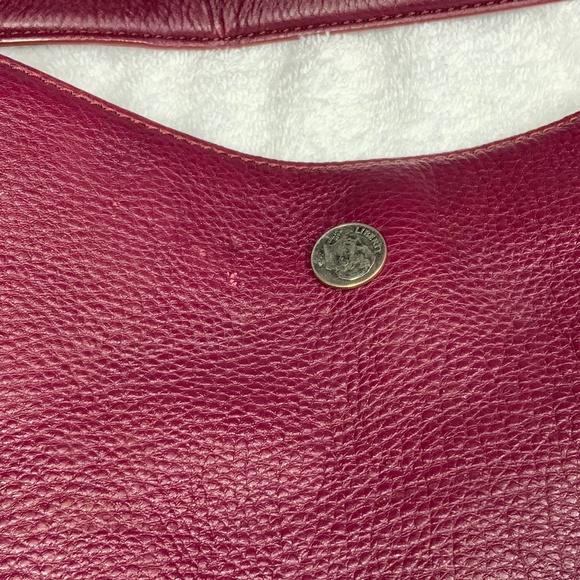 Tory Burch Maroon Leather Hobo Bag - Picture 8 of 16
